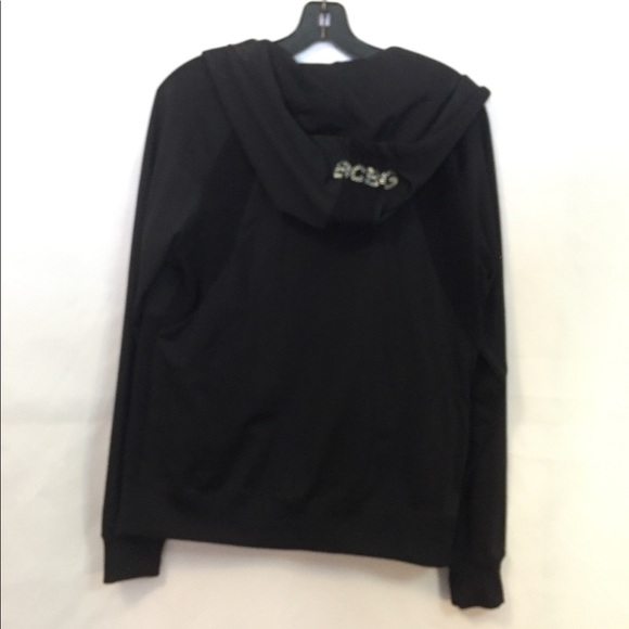 BCBG Large Black zipper hoodie - Picture 5 of 5